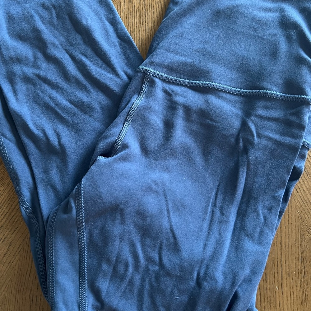 lululemon athletica Blue Twill Leggings Size 8